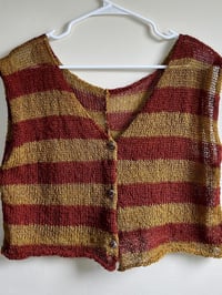 Image 3 of Striped Linen Top