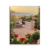 Peaceful Patio Garden - 11” X 14” Canvas Print