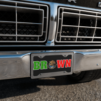 Mexican Brown Pride license plate