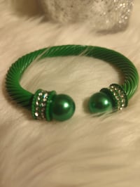 Image 2 of GREEN BANGLE BRACELET 