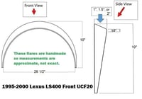Image 4 of LS400 Fender Flares (1995-2000 UCF20)