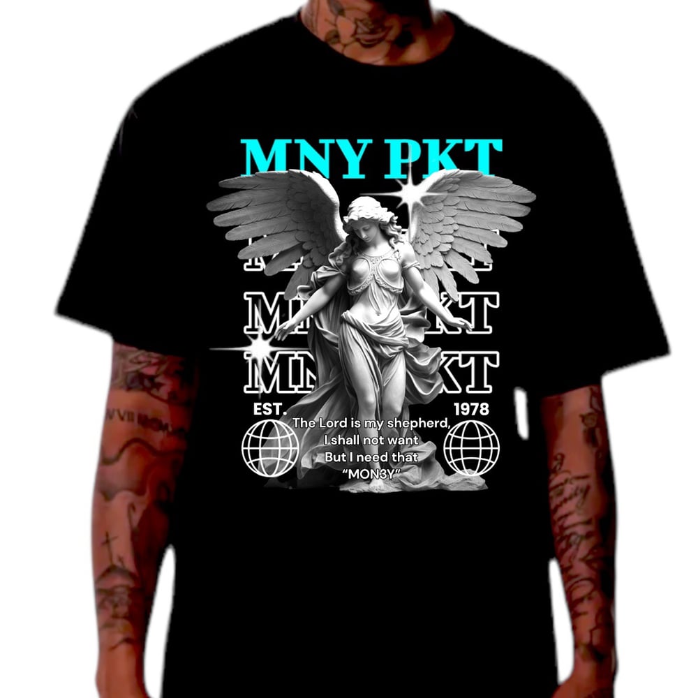 GUARDIAN ANGEL T-SHIRT// BLACK