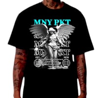 Image 3 of GUARDIAN ANGEL T-SHIRT// BLACK