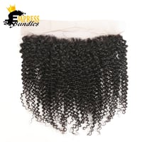 Image 2 of Transparent Kinky Curly Frontal 