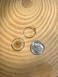 Image 3 of Little Sunshine Hoop Earrings 