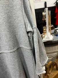 Image 3 of Gray ruffle sweatshirt top