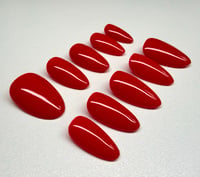 Image 2 of Red Nail Theory Press-On Nails