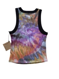 Image 3 of S Ladies Fitted Knit Contrast Tank in Spiral  Ice Dye