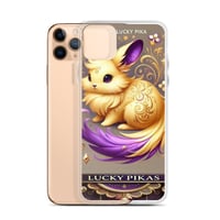 Image 3 of Clear Case for iPhone® Golden Lucky Pika Inspired By Pikaboss