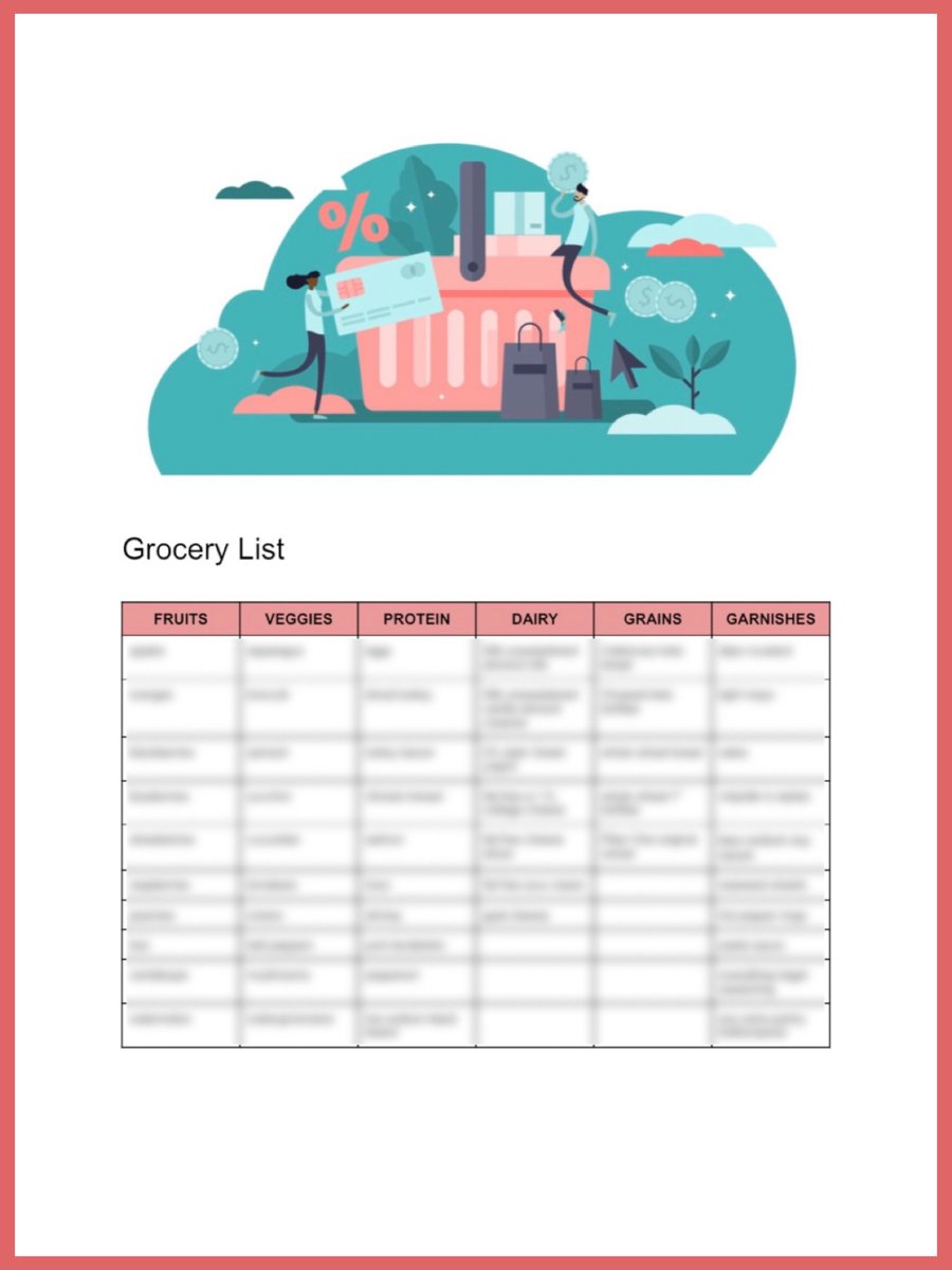 Image of WORTH THE WEIGHT   |    7-Day Calorie Deficit Meal Plan