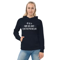 Image 1 of Women's Unisex kangaroo pocket hoodie - Black
