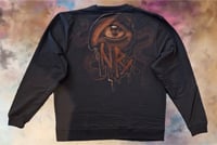 Image 2 of “OCTO MOM” CUSTOM BLEACH PAINTED PULLOVER SWEATER XL