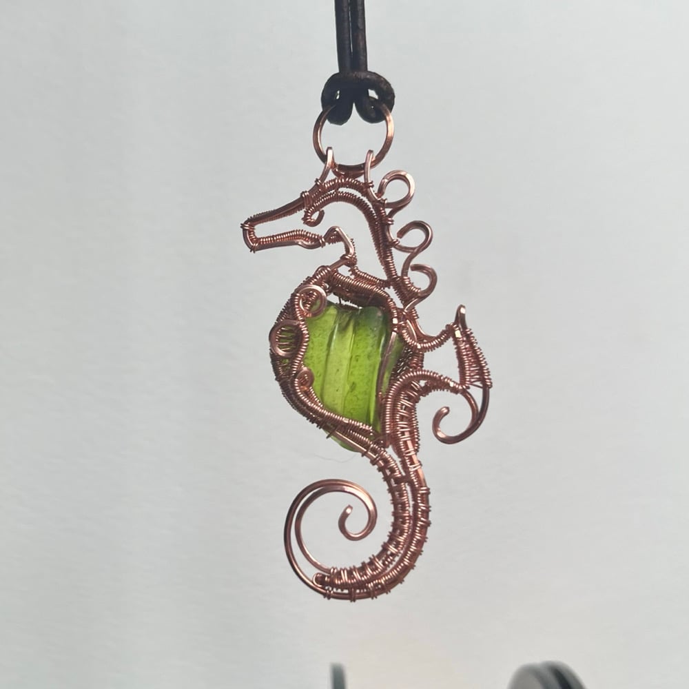 Image of Sea Glass Seahorse Pendant