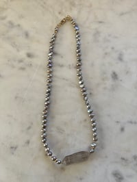 Image 2 of *new* HORIZONS-gray pearls + gray dt quartz