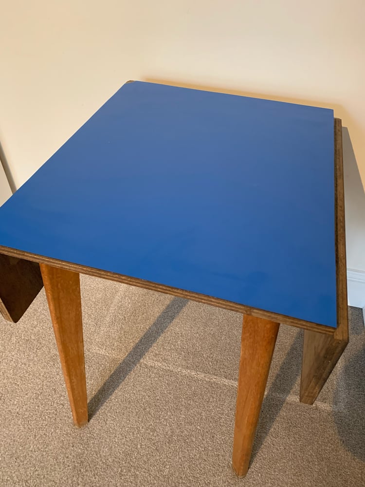Image of Electric Blue Formica Table