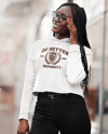 DBu Est. 1981 Crop Hoodie (White)