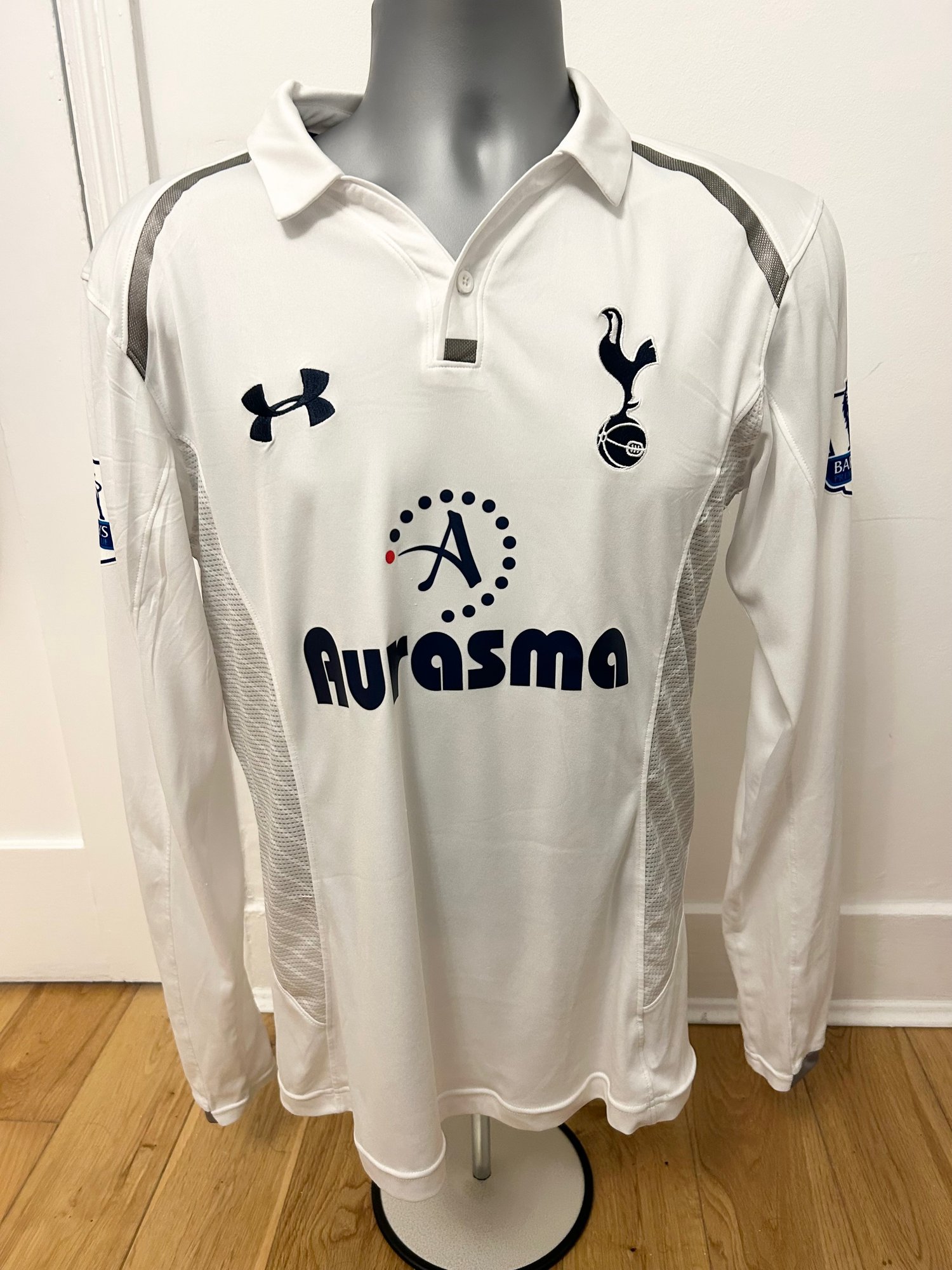 Image of Tottenham Hotspur “BALE 11” 2012/13 LS Home Shirt + patches (S)