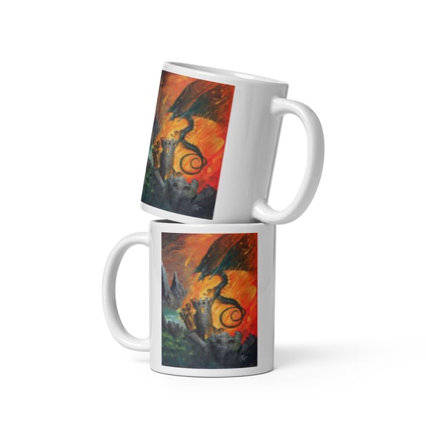 Image of Burning Tower Mug