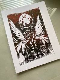 Image 1 of Angel Vash Linocut Print