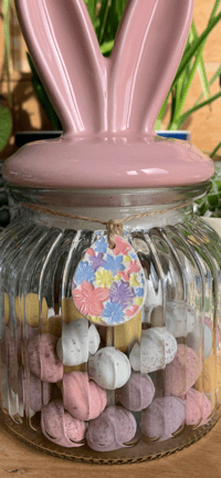 Image 4 of Handmade Ceramic Painted Flowers Easter Eggs