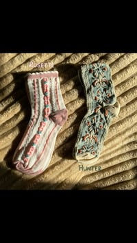 Image 5 of floral socks