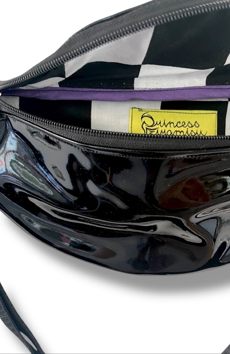 Image of Black PVC Fannypack