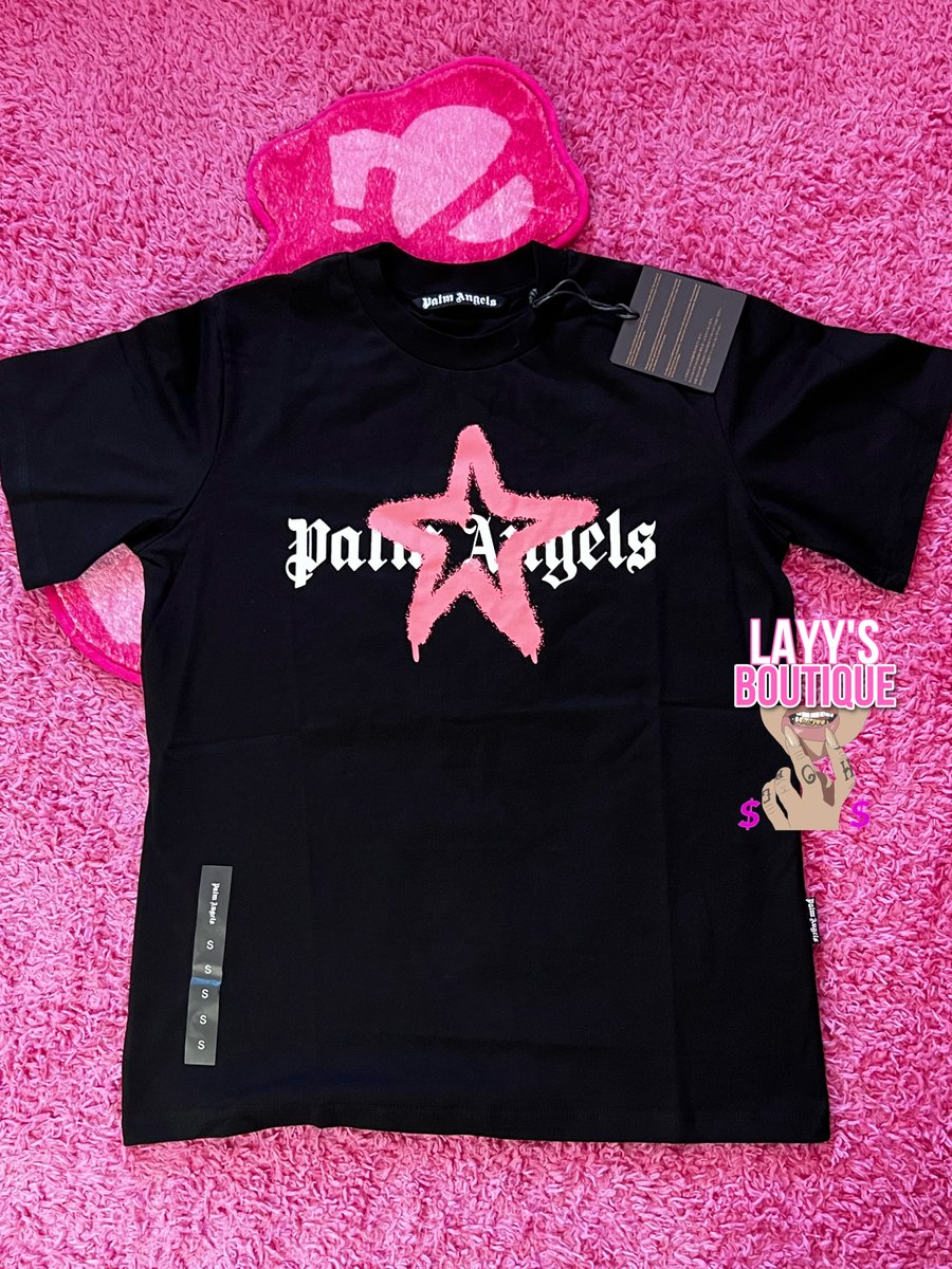 Palm Angels Pink Star Shirt Layys Closet