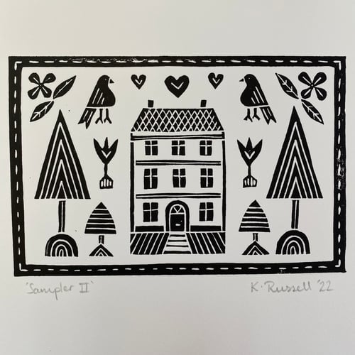 Image of 'Sampler II' Linoprint 