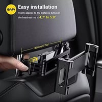 Image 4 of Car Telescopic Tablet/Device Headrest Holder