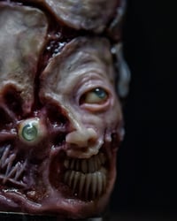Image 9 of Face Off collectible lighter sleeve, original sculpt, functional art OOAK
