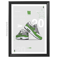 Image 2 of Sneaker Poster Air Max 1 x Patta 20th Anniversary "Chlorophyll"