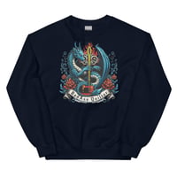 Image 4 of Dragon Fire old school Unisex Sweatshirt