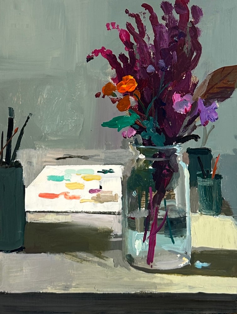 Image of Studio interior with Amaranthus 