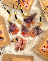 Image 2 of Pastry Pigeons Gacha blind-bag phone charms!