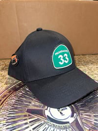 Image 2 of 33 Black w/ Pink Brim SnapBack 