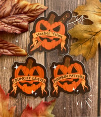 Image 1 of heart pumpkin mini stickers