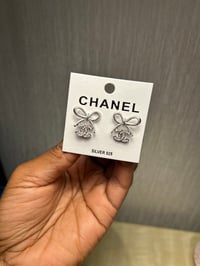 Image 6 of CC Bow Earrings