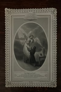 Image 4 of Lot de 4 images pieuses sur papier gaufré-dentelle, 1880!