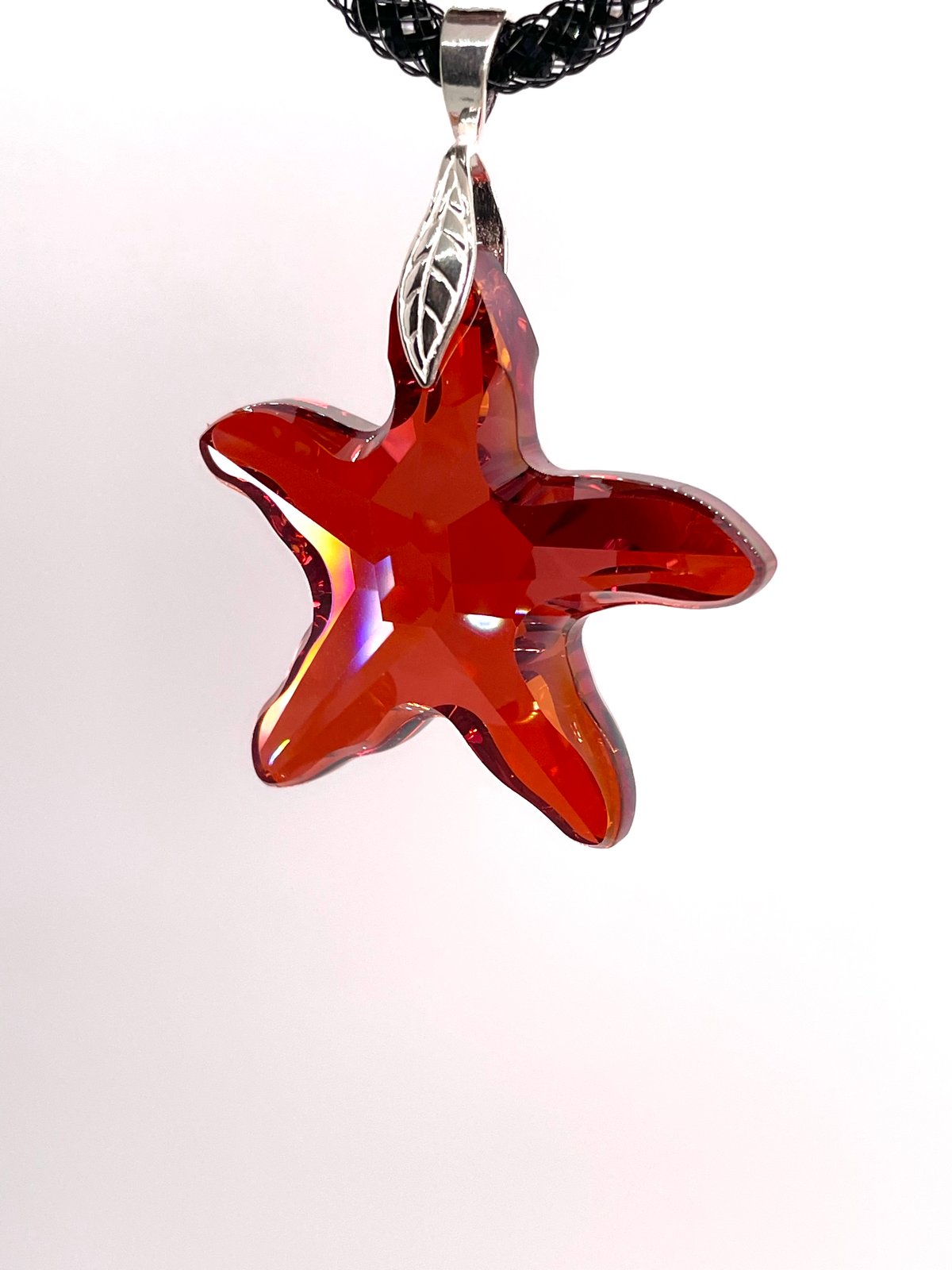 swarovski crystal starfish pendant