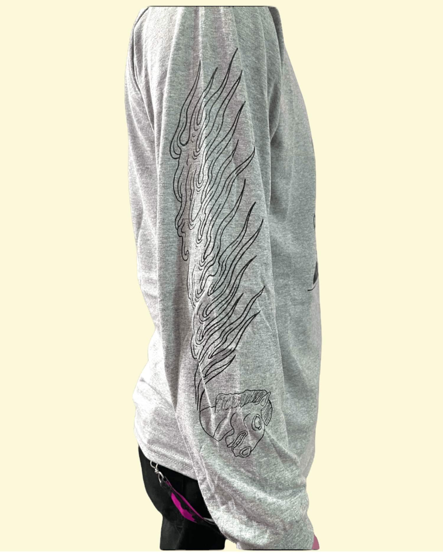 Image of Flame Horse ::: Grey Heather with 