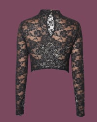 Image 2 of Lace sheer top