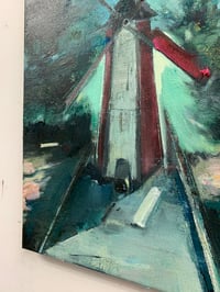 Image 4 of Painting / maleri / "ISLANDS BRYGGE – Malerdrømme og tankestreger – Minigolf" / 30x40 cm