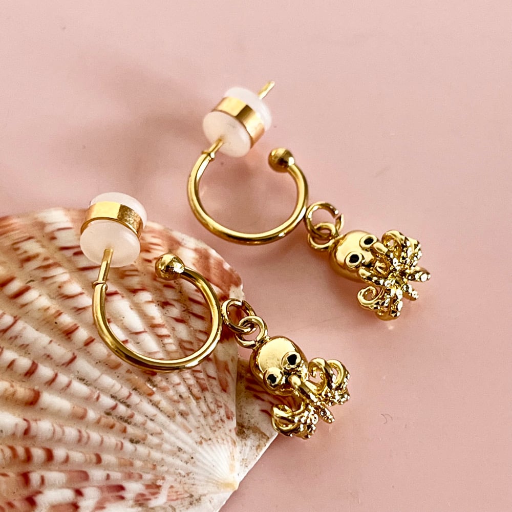 Image of Little Octopus Half Hoops
