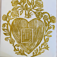 Image 4 of Heart Flower Print