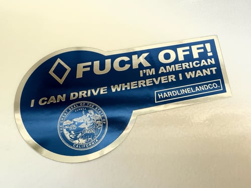 Image of Fuck Off HOV Sticker