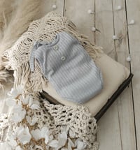 Image 1 of Photo prop | Newborn bodysuit for photoshoot | Robbie| gray | sleeveless