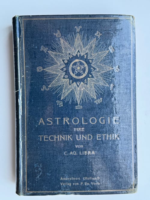 Image of Original Book from Library of Franz Bardon - Libra: Astrologie (1915)