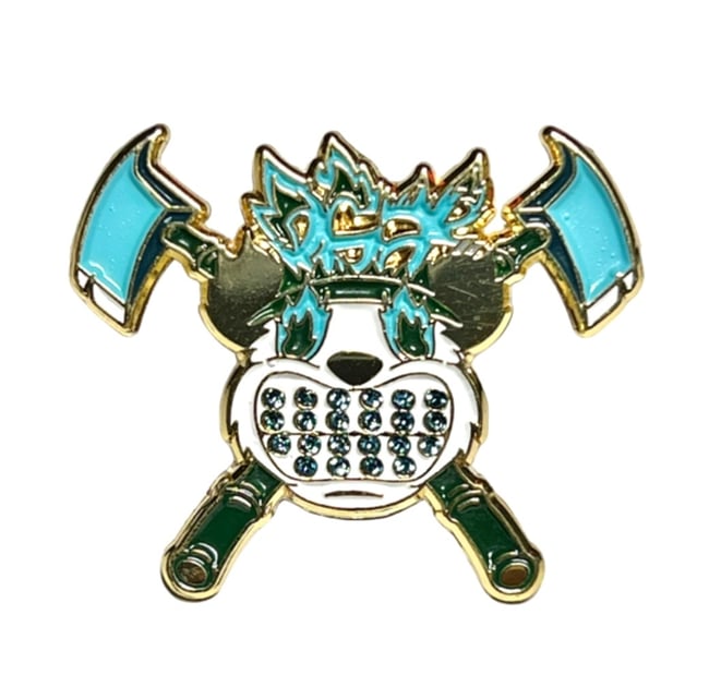 Panda Got Fire Pin - Green Icy