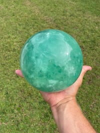 Image 12 of Green Fluorite Sphere Statement Piece #806