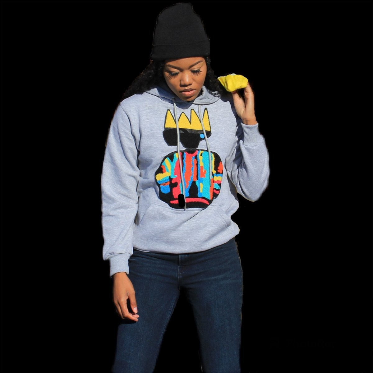 K'T BIGGIE HOODIE-grey